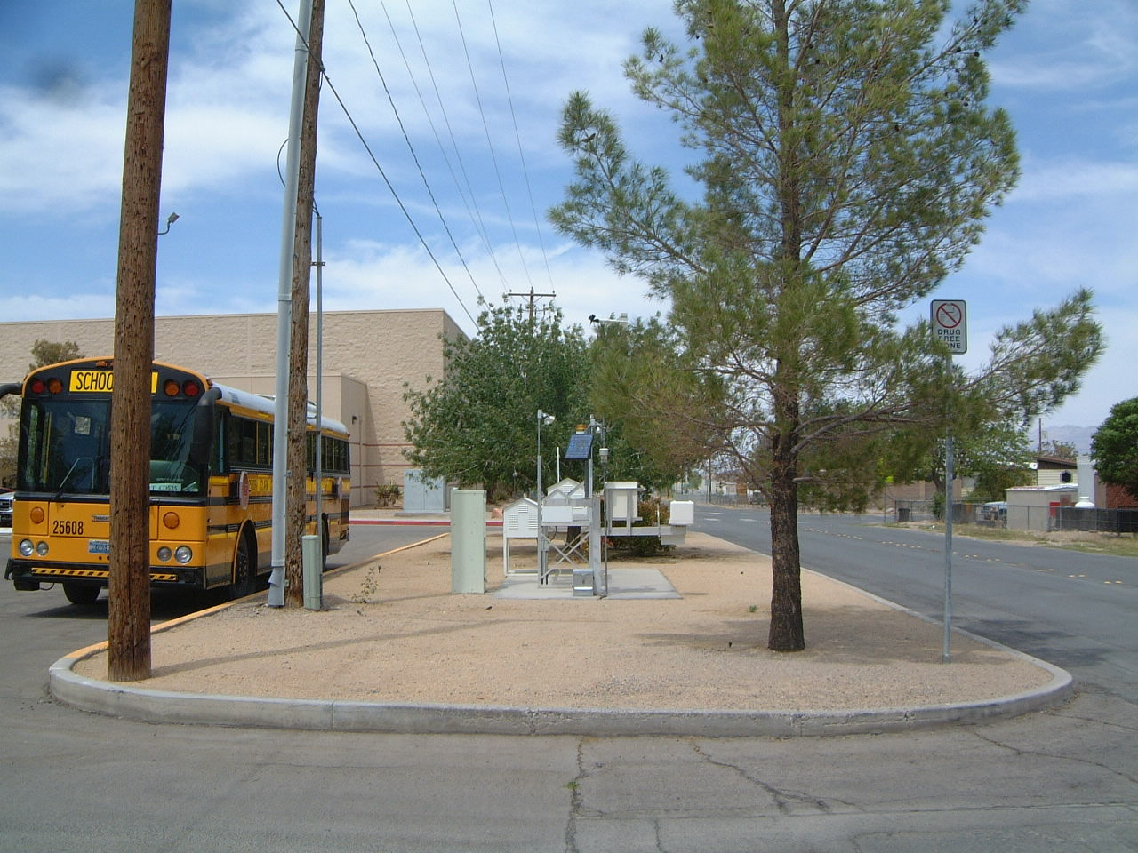 Indian Springs Nevada — Looking to the station (North)