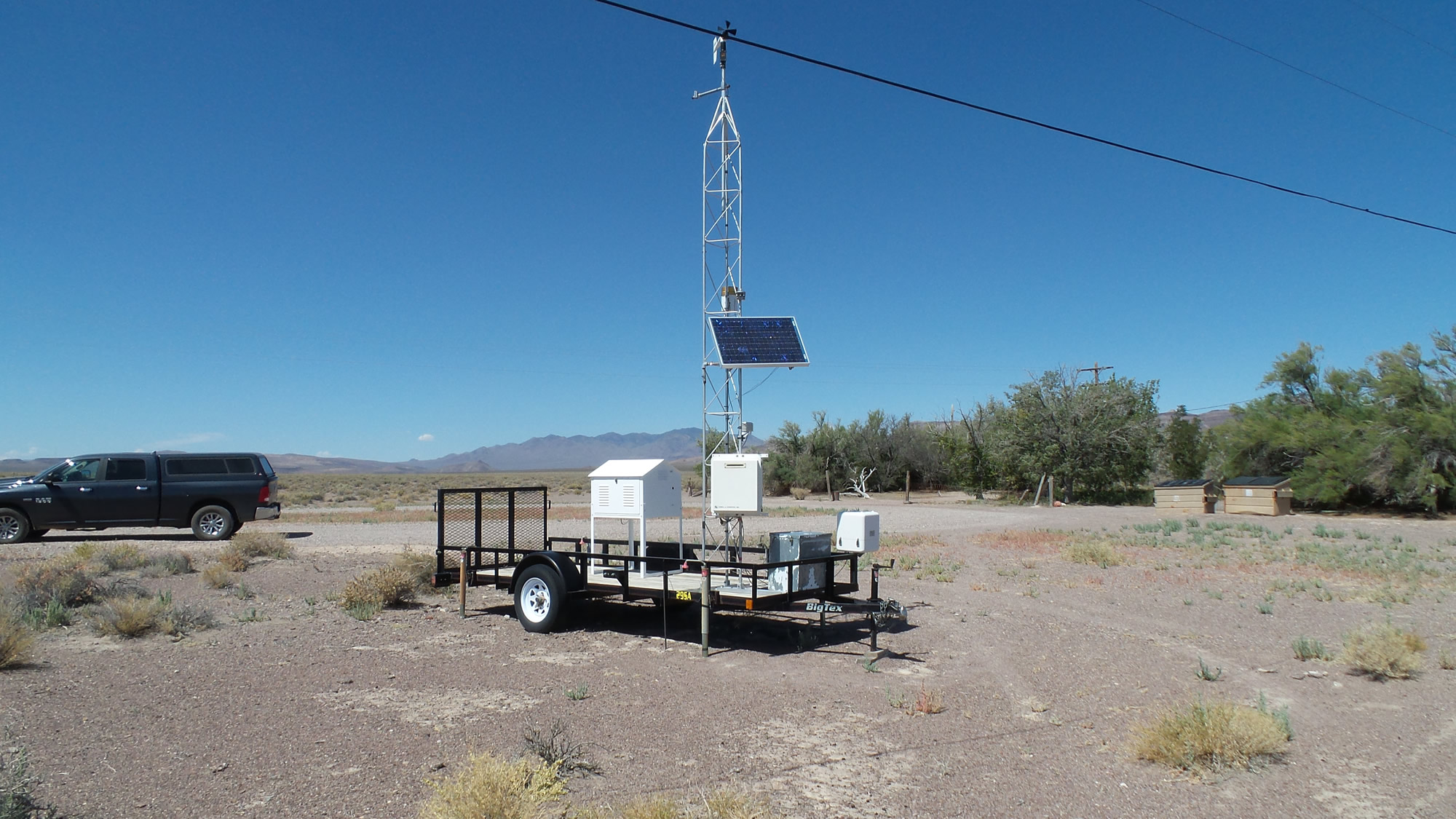 Sarcobatus Flats Nevada — Looking to the station (North)