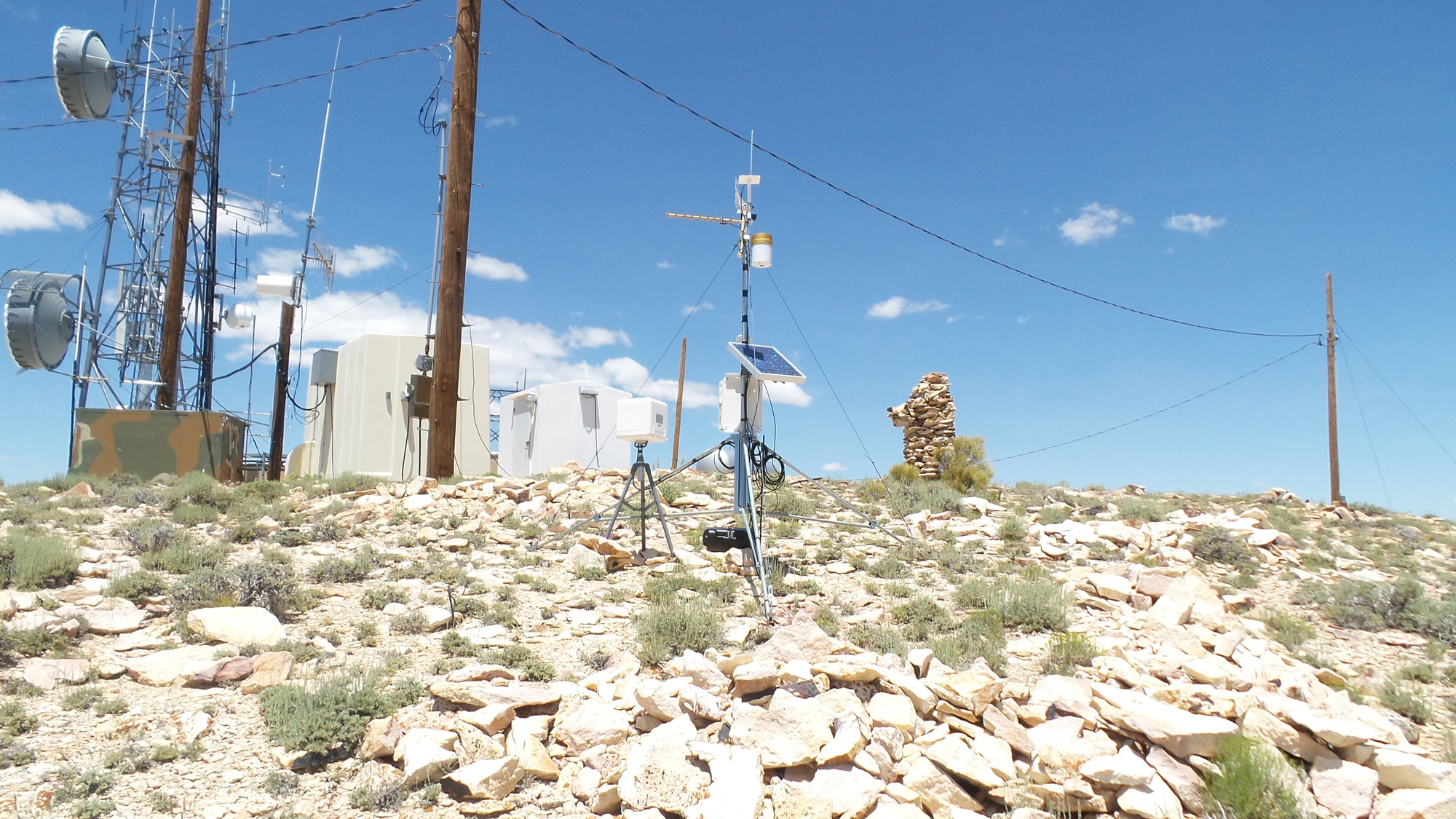 Warm Springs Summit Nevada — Looking to the station (North)